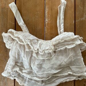 Ruffle boho tank top from LA boutique